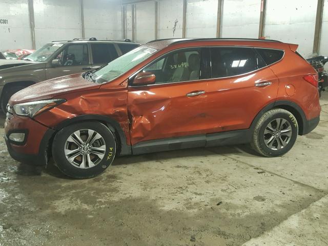 5XYZUDLB2DG049104 - 2013 HYUNDAI SANTA FE S ORANGE photo 9