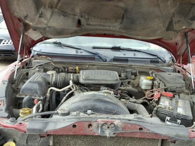 1D7HE28K16S629582 - 2006 DODGE DAKOTA QUA MAROON photo 7