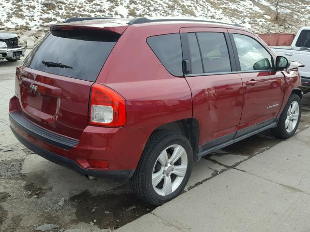 1C4NJDBB8DD272111 - 2013 JEEP COMPASS SP RED photo 4
