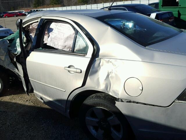 3FAHP07Z39R166342 - 2009 FORD FUSION SE SILVER photo 10