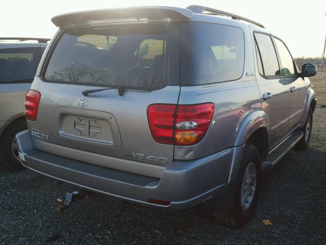 5TDBT48A22S108091 - 2002 TOYOTA SEQUOIA LI GRAY photo 4