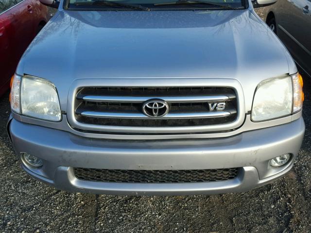 5TDBT48A22S108091 - 2002 TOYOTA SEQUOIA LI GRAY photo 7