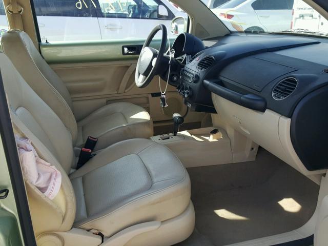 3VWPW31C37M521063 - 2007 VOLKSWAGEN NEW BEETLE 绿色 照片 5