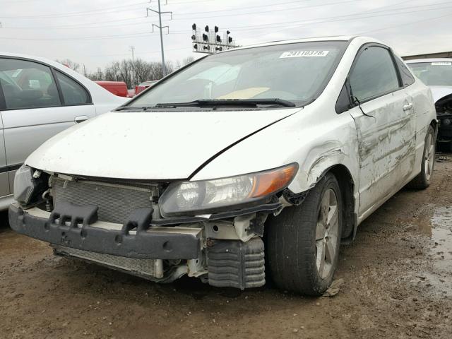 2HGFG12878H512202 - 2008 HONDA CIVIC EX WHITE photo 2