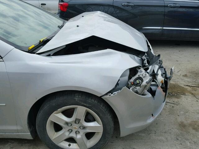 1G1ZA5E16BF161366 - 2011 CHEVROLET MALIBU LS ვერცხლისფერი ფოტო 9