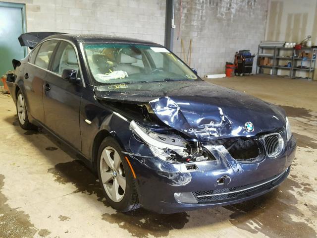 WBANV13588CZ54734 - 2008 BMW 528 XI BLUE photo 1