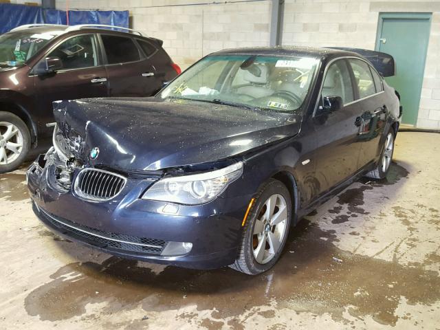 WBANV13588CZ54734 - 2008 BMW 528 XI BLUE photo 2