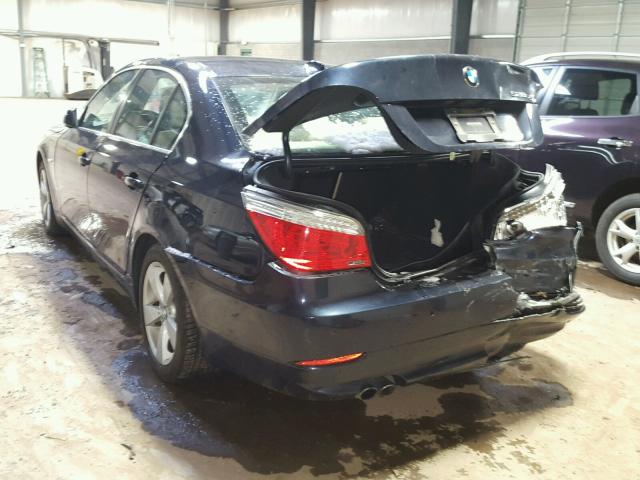 WBANV13588CZ54734 - 2008 BMW 528 XI BLUE photo 3