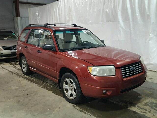 JF1SG63677H717116 - 2007 SUBARU FORESTER 2 RED photo 1