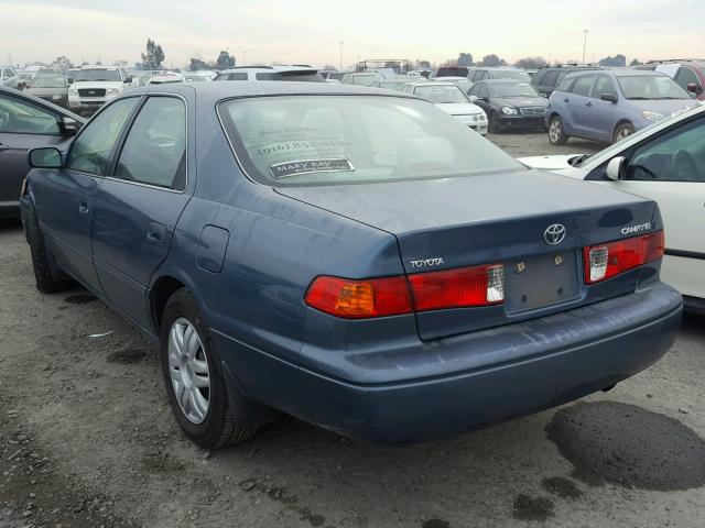 4T1BG22K91U810019 - 2001 TOYOTA CAMRY CE BLUE photo 3