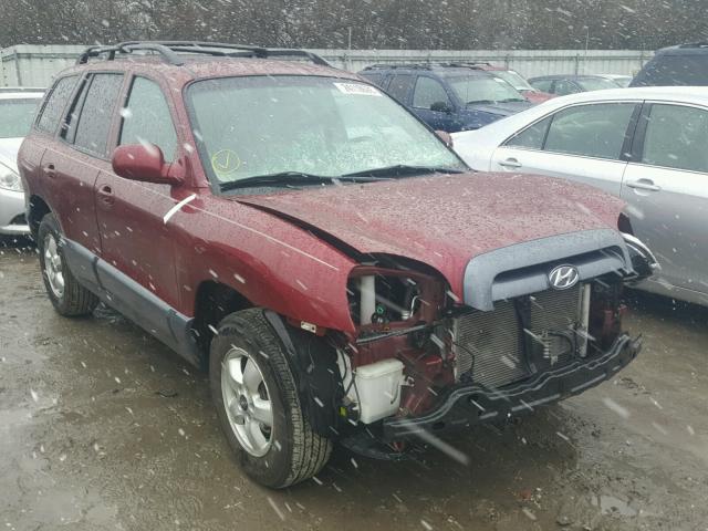 KM8SC73E25U877942 - 2005 HYUNDAI SANTA FE G RED photo 1