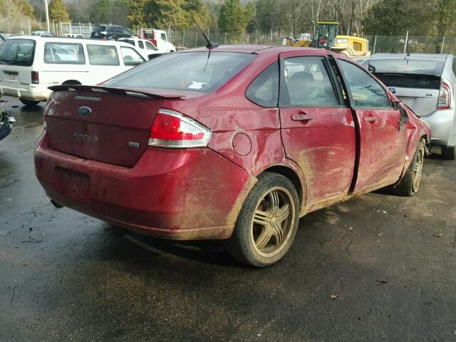 1FAHP36N69W257909 - 2009 FORD FOCUS SES RED photo 4