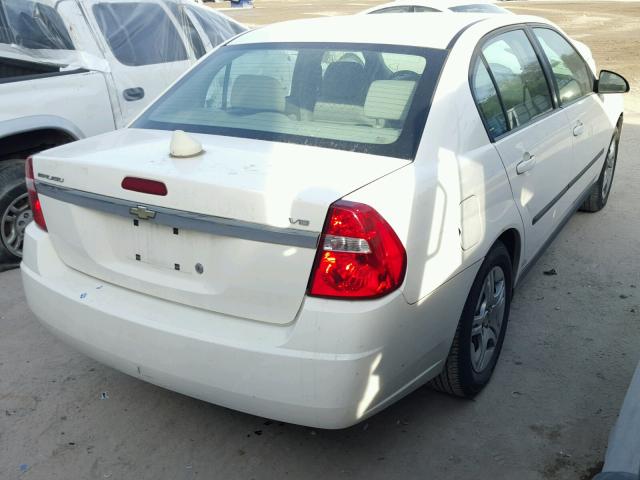 1G1ZS52815F244299 - 2005 CHEVROLET MALIBU WHITE photo 4