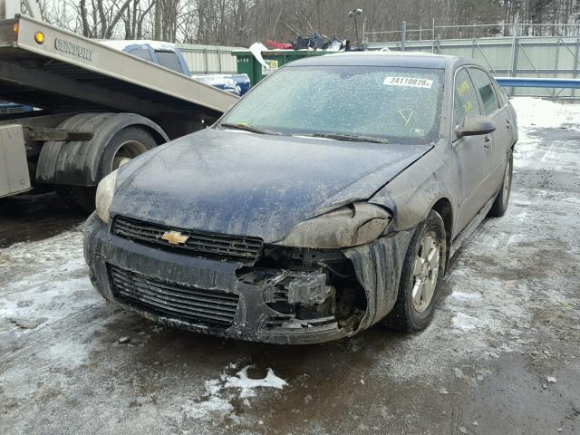 2G1WT57K291127218 - 2009 CHEVROLET IMPALA 1LT BLUE photo 2