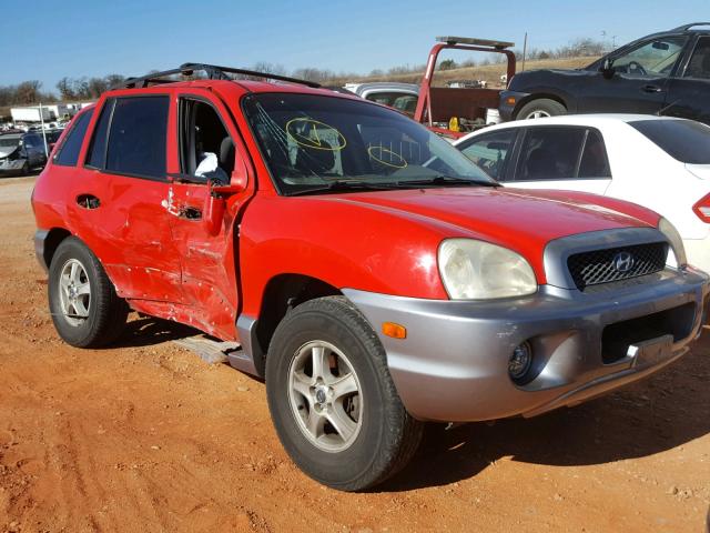 KM8SC13D03U547332 - 2003 HYUNDAI SANTA FE G RED photo 1