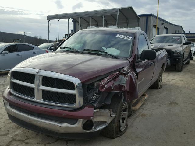 1D7HA16Z52J161622 - 2002 DODGE RAM 1500 MAROON photo 2