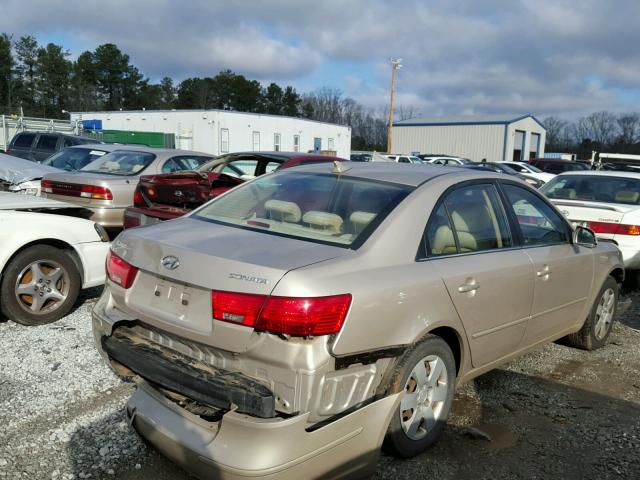 5NPET46C29H445006 - 2009 HYUNDAI SONATA GLS GOLD photo 4