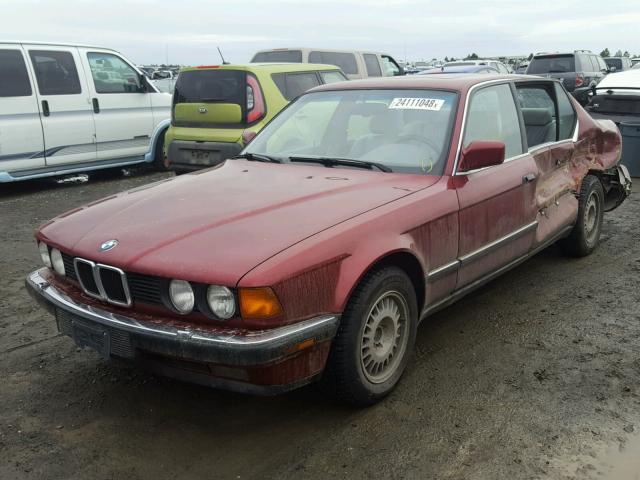 WBAGC431XNDC31117 - 1992 BMW 735 IL MAROON photo 2