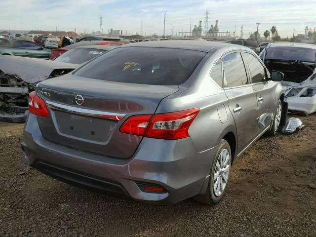 3N1AB7AP8GY222565 - 2016 NISSAN SENTRA S GRAY photo 4