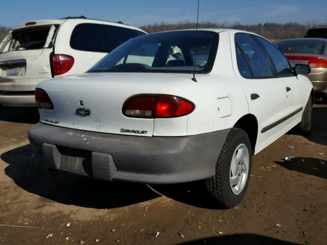 3G1JC5243VS861478 - 1997 CHEVROLET CAVALIER WHITE photo 4