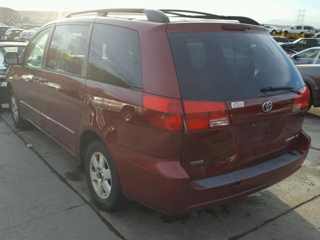 5TDZA23C24S049113 - 2004 TOYOTA SIENNA CE RED photo 3