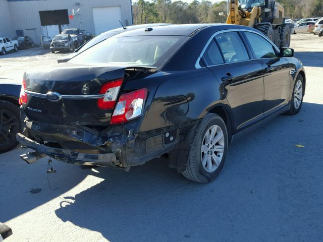 1FAHP2DW7AG169603 - 2010 FORD TAURUS SE BLACK photo 4