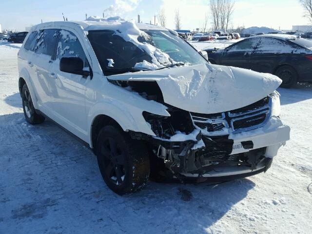 3C4PDCABXDT591015 - 2013 DODGE JOURNEY SE WHITE photo 1