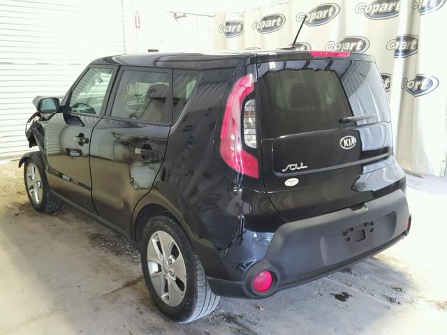 KNDJN2A20G7246694 - 2016 KIA SOUL BLACK photo 3