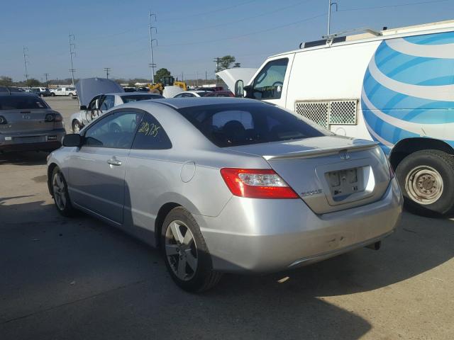 2HGFG12857H514965 - 2007 HONDA CIVIC EX SILVER photo 3