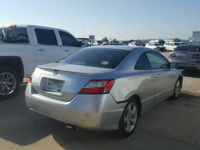 2HGFG12857H514965 - 2007 HONDA CIVIC EX ვერცხლისფერი ფოტო 4