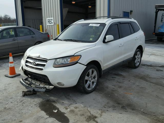 5NMSH13E57H043418 - 2007 HYUNDAI SANTA FE S WHITE photo 2