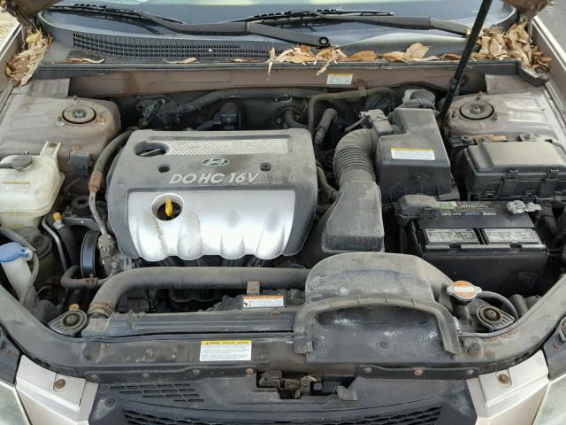 5NPET46C67H265797 - 2007 HYUNDAI SONATA GLS SILVER photo 7