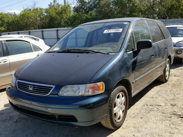 JHMRA1875TC016028 - 1996 HONDA ODYSSEY EX BLUE photo 2