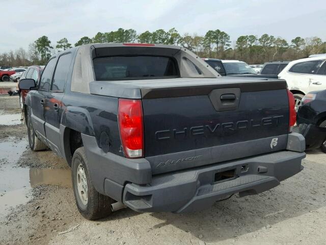 3GNEC13T33G233841 - 2003 CHEVROLET AVALANCHE BLACK photo 3