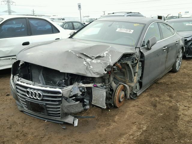 WAU2GAFC4EN083113 - 2014 AUDI A7 PRESTIG GRAY photo 2