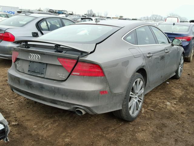 WAU2GAFC4EN083113 - 2014 AUDI A7 PRESTIG GRAY photo 4