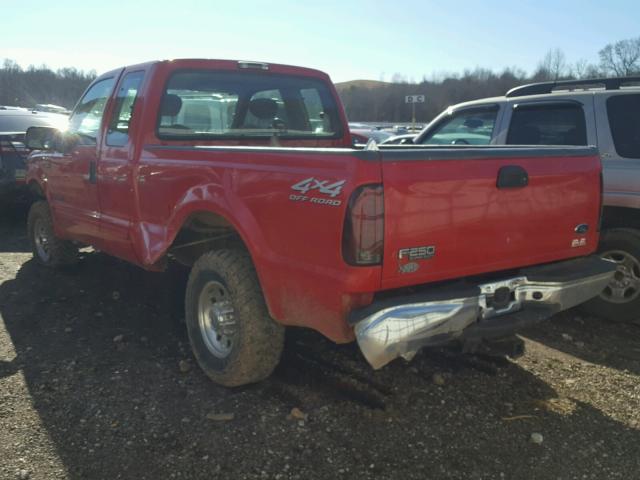 1FTNX21F31EB31959 - 2001 FORD F250 SUPER RED photo 3