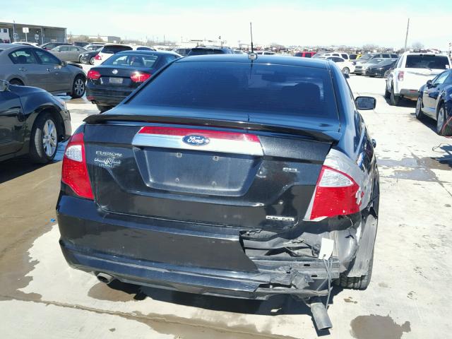 3FAHP0JG5CR218021 - 2012 FORD FUSION SEL BLACK photo 9