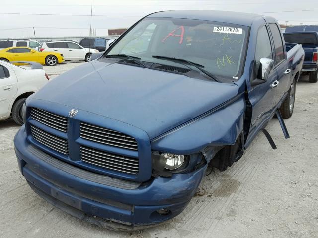 1D7HA18N14S529009 - 2004 DODGE RAM 1500 S BLUE photo 2