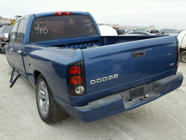 1D7HA18N14S529009 - 2004 DODGE RAM 1500 S BLUE photo 3