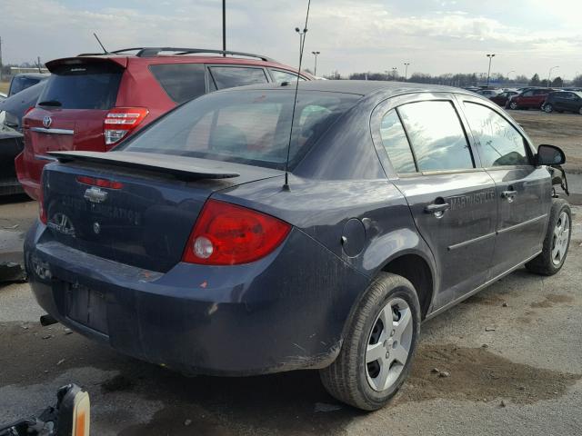 1G1AK58F987293039 - 2008 CHEVROLET COBALT LS BLACK photo 4