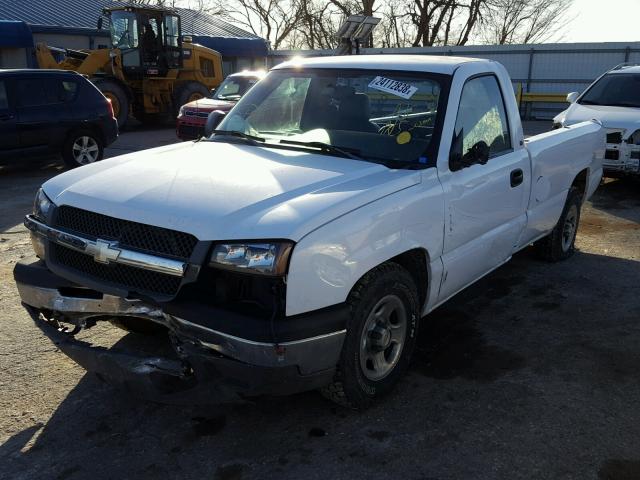 1GCEC14X54Z294829 - 2004 CHEVROLET SILVERADO WHITE photo 2