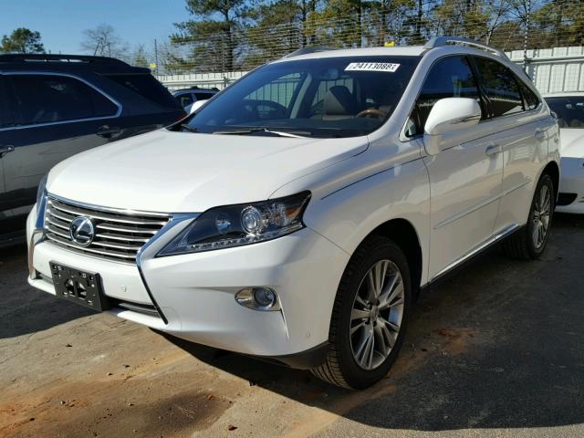 2T2ZK1BA6DC126755 - 2013 LEXUS RX 350 WHITE photo 2