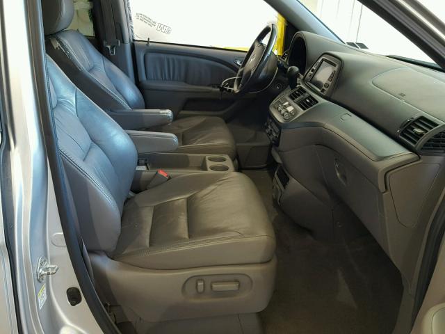 5FNRL3H74AB039761 - 2010 HONDA ODYSSEY EX SILVER photo 5