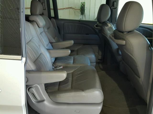 5FNRL3H74AB039761 - 2010 HONDA ODYSSEY EX SILVER photo 6