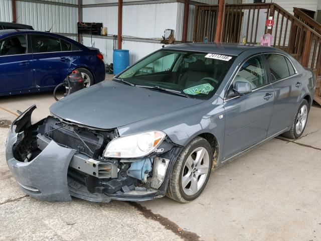 1G1ZH57B584246513 - 2008 CHEVROLET MALIBU 1LT GRAY photo 2