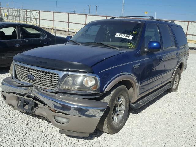 1FMEU17L4VLA44231 - 1997 FORD EXPEDITION BLUE photo 2