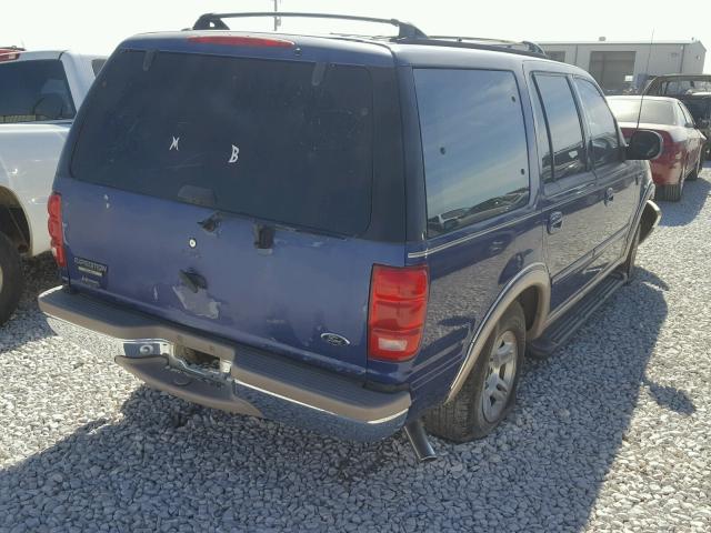 1FMEU17L4VLA44231 - 1997 FORD EXPEDITION BLUE photo 4