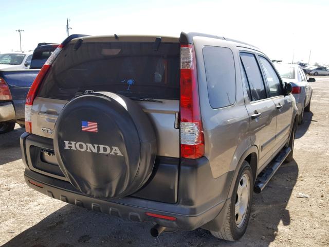 SHSRD68585U305911 - 2005 HONDA CR-V LX TAN photo 4