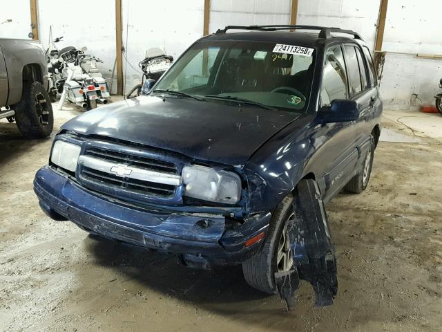 2CNBJ634646901079 - 2004 CHEVROLET TRACKER LT BLUE photo 2